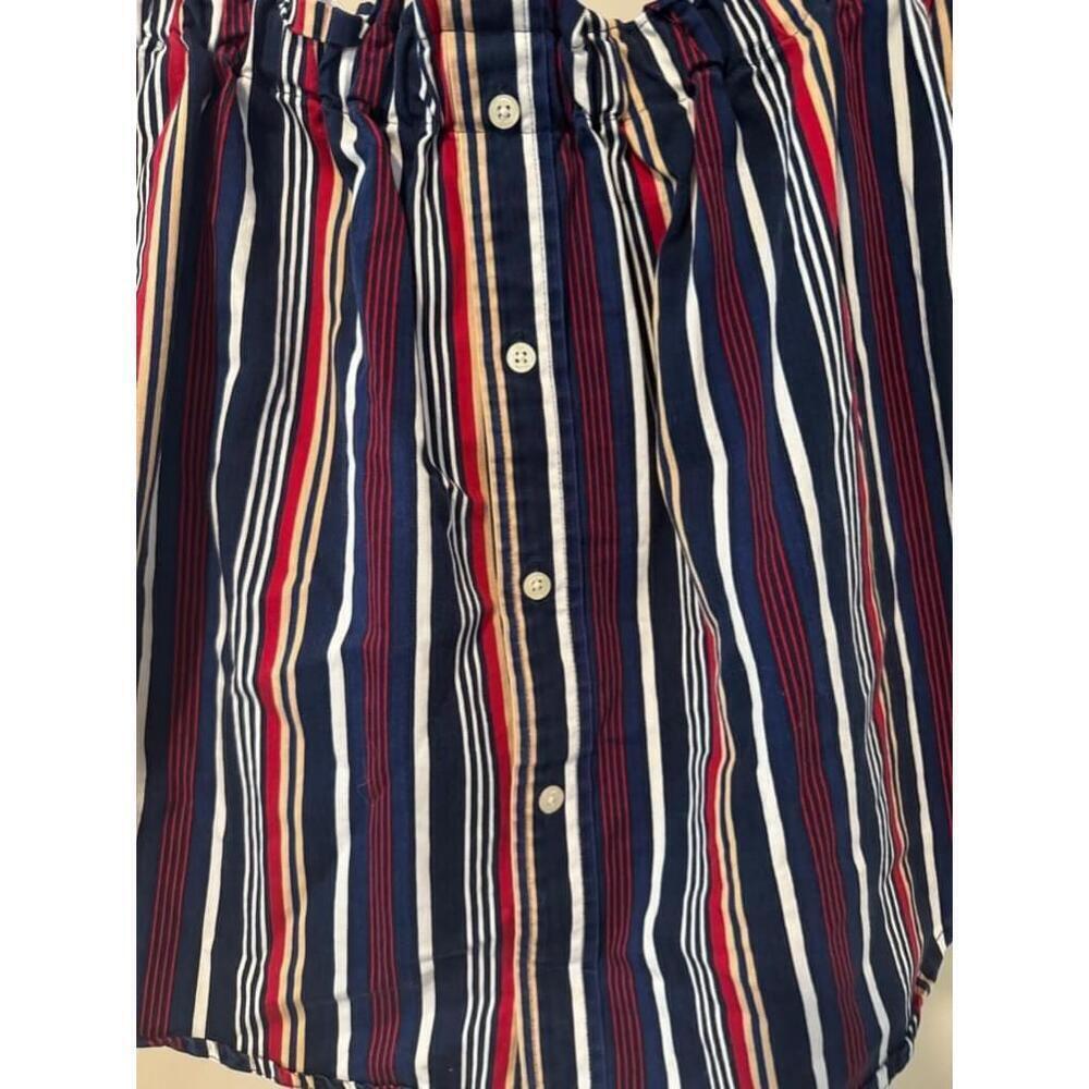 Women's Create Goods Striped Button Up Shirt - Size M - Picture 3 of 6